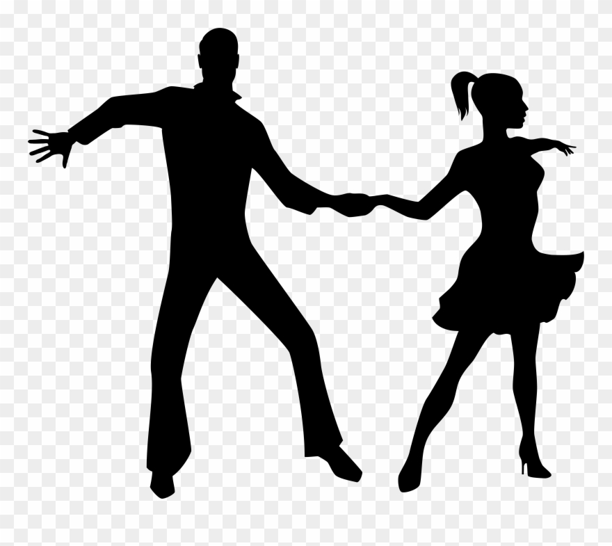 Dancing Couple Silhouette Png Transparent Clip Art