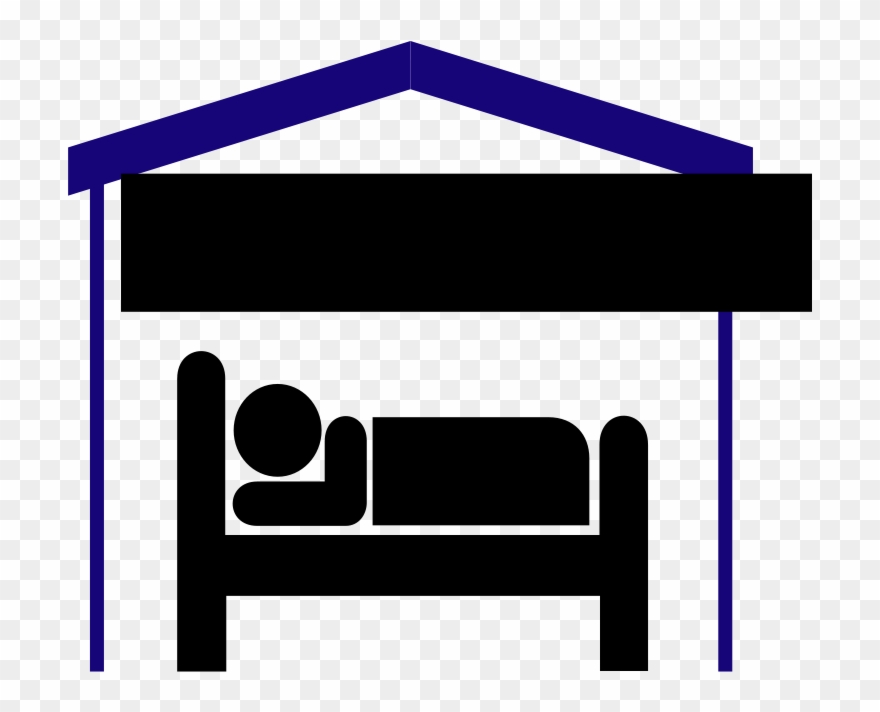 Bed And Breakfast Clip Art Download - Hotel Symbol - Png Download