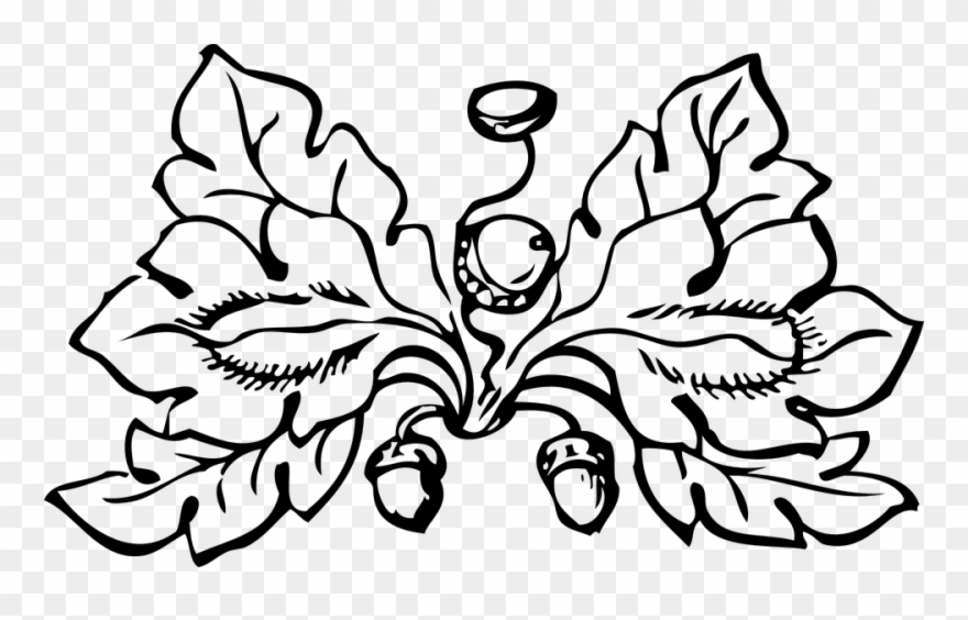 Autumn Clipart Black And White - Png Download