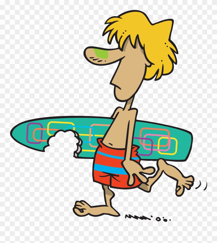 Eagle - Surfer Dude Clip Art - Png Download