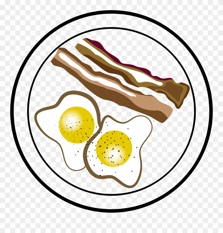 Breakfast - Clipart - Bacon Eggs Clipart - Png Download