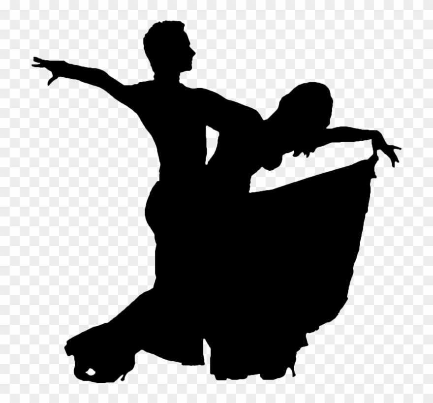 Dancer Clipart Dance Movement - Ballroom Dancing Silhouette Tango - Png Download