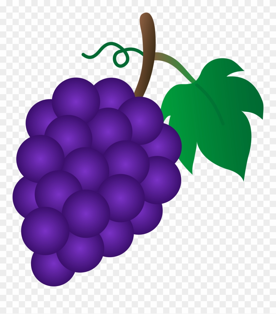 Bunch Of Purple Grapes - Grapes Clipart - Png Download
