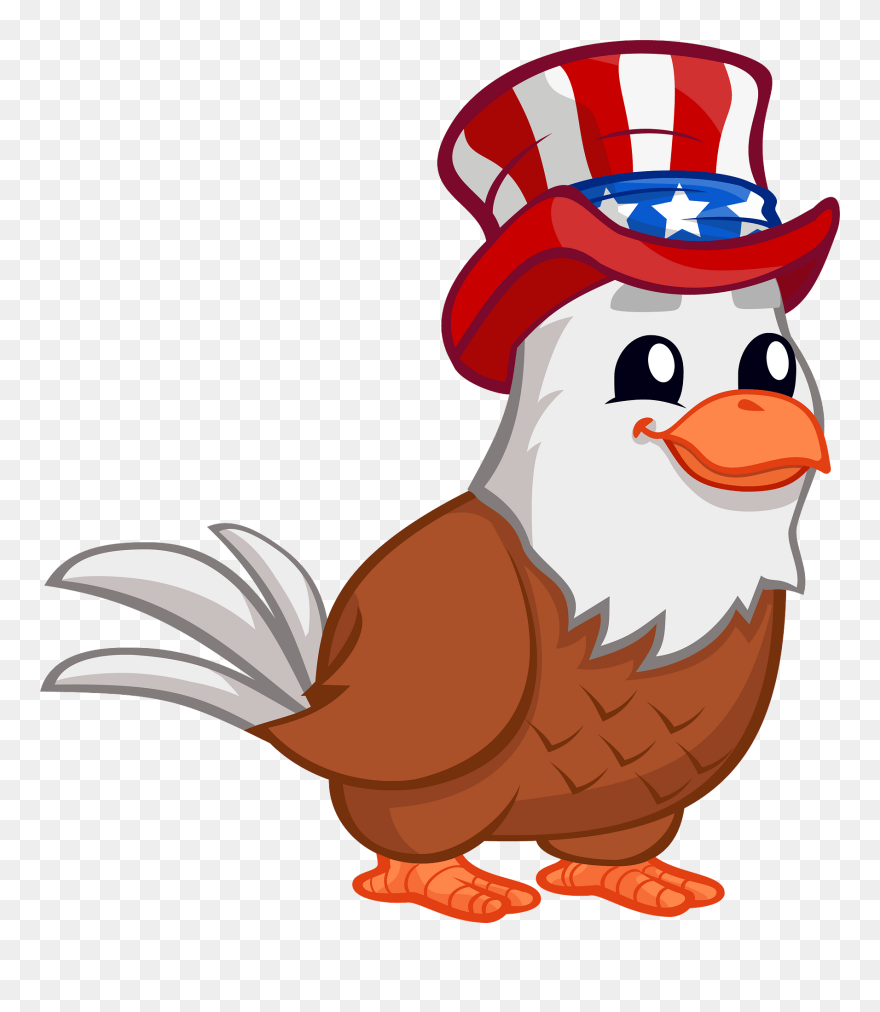Eagle Free To Use Clip Art - Patriotic Eagle Clipart - Png Download