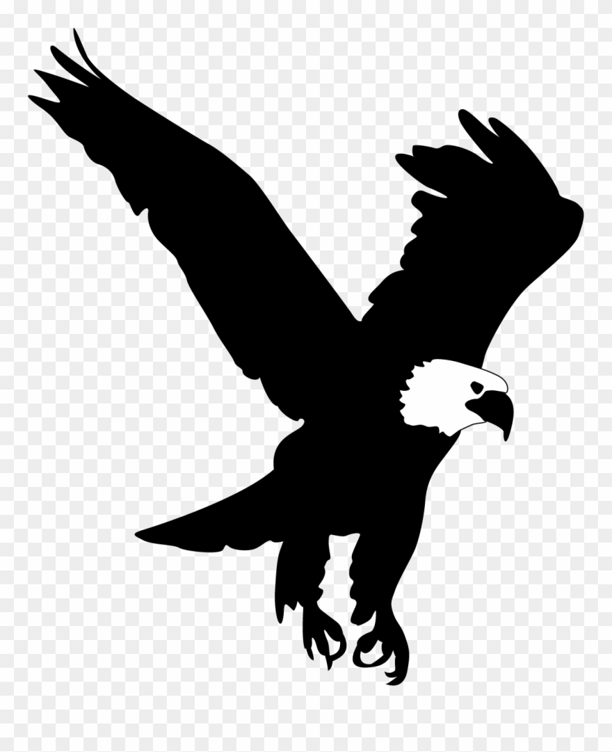 Bald Eagle Clip Art - Eagle Silhouette - Png Download