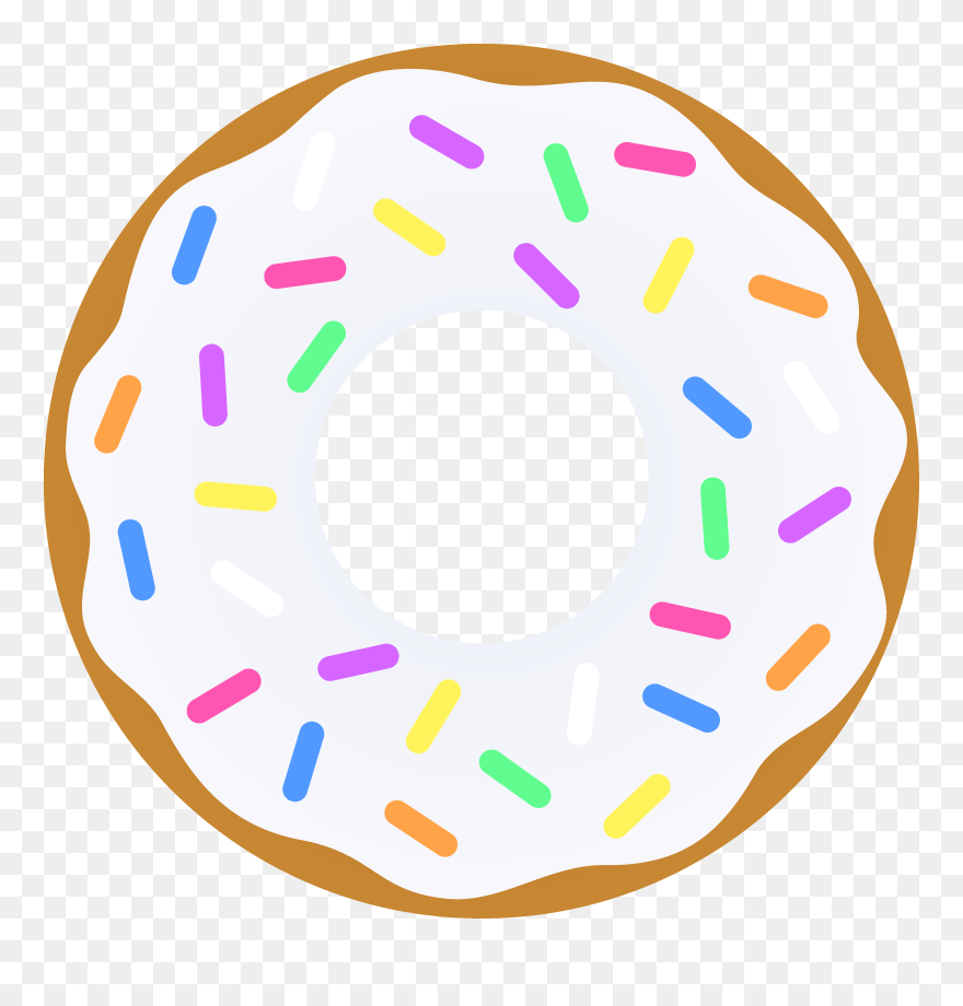 Donut Clipart Png - Single Donut Clipart Transparent Png