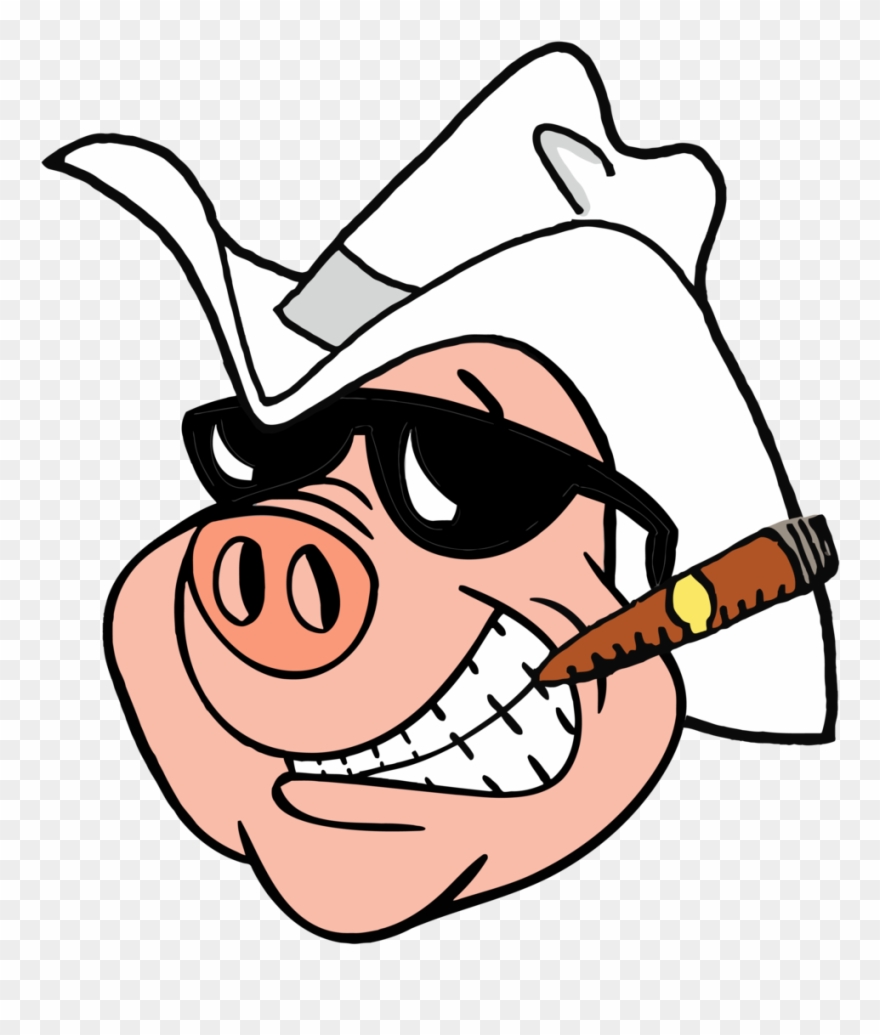 Boss Hogg Of The Radio - Cowboy Smoking A Cigar Clipart - Png Download
