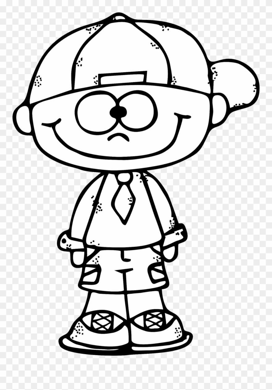 Special Cartoon People Coloring Pages Pin By Hatice - Boy Black And White Png Clipart