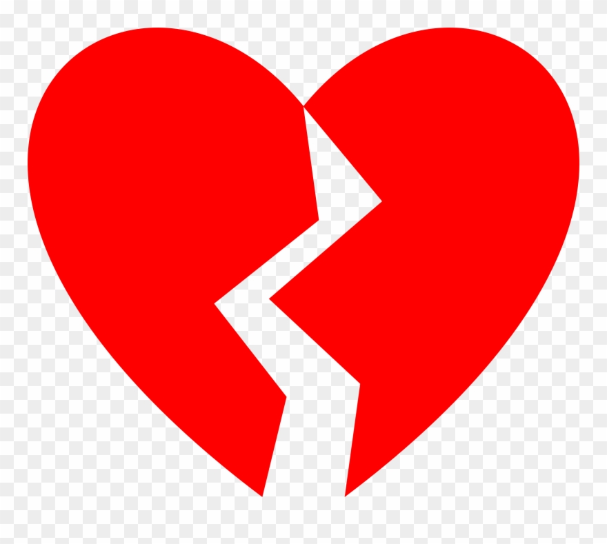Big Image - Broken Heart Clipart - Png Download