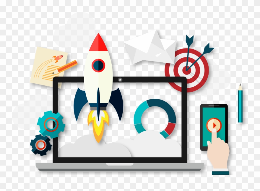 The 7 Key Messages Of Complex Thinking - Digital Marketing Vector Png Clipart