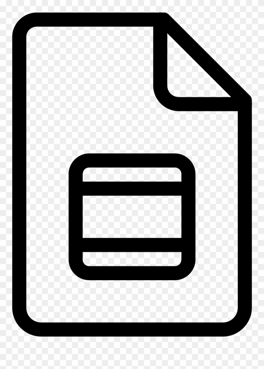 Google Slides Icon - Google Slides Black Icon Clipart