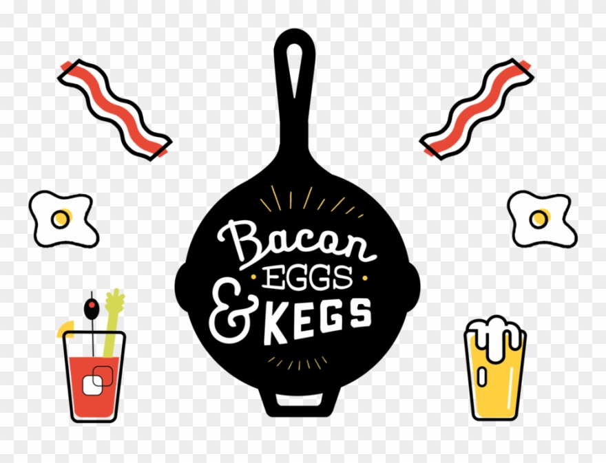 Brunch Clipart Meal Ticket - Bacon Eggs And Kegs 2018 - Png Download