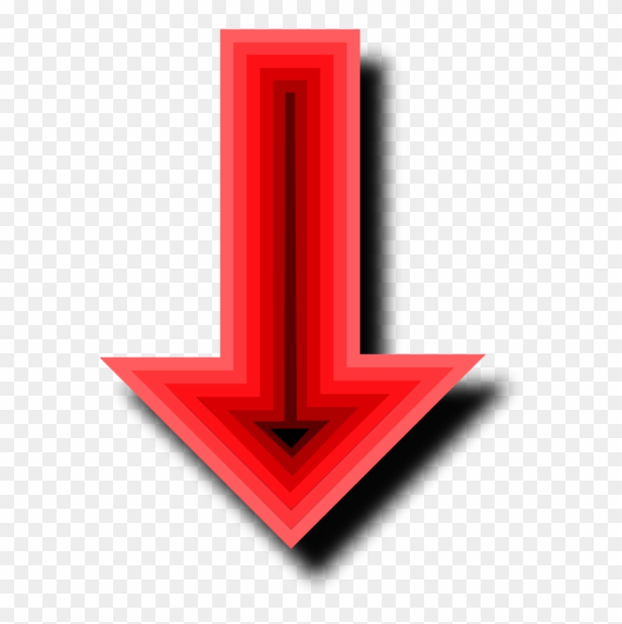 Arrow Pointing Down - Arrow Clip Art - Png Download