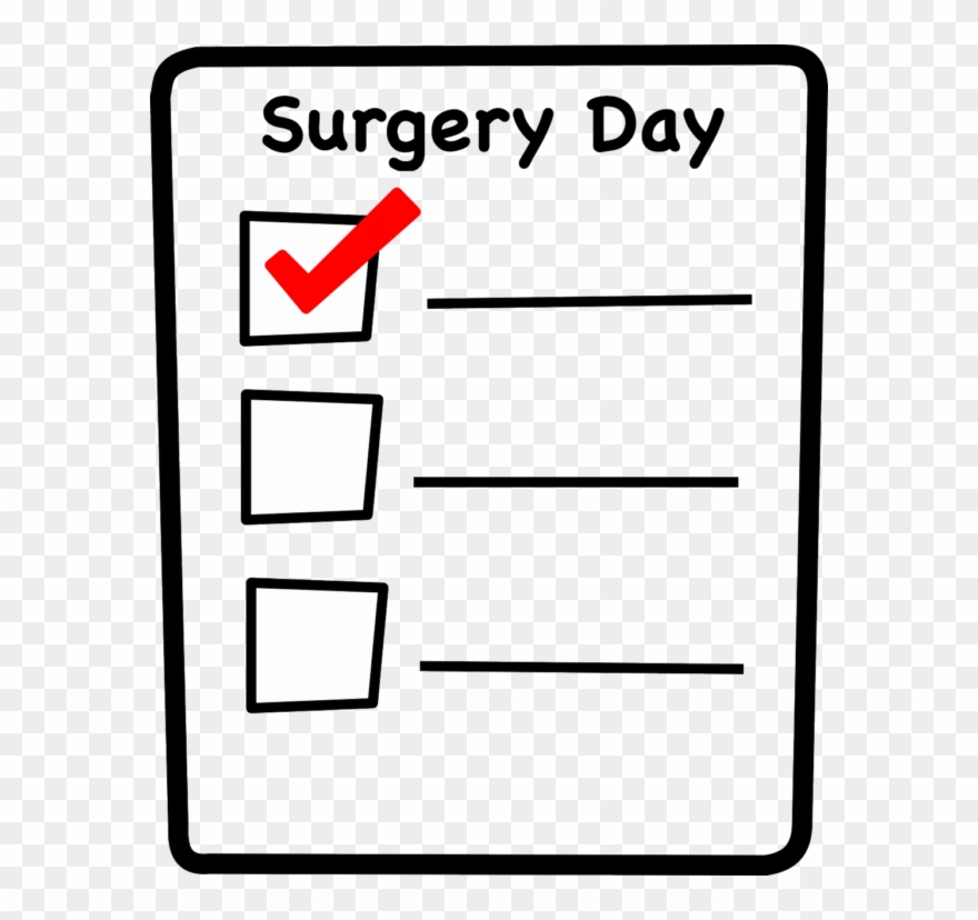 Download Your Free Surgery Day Checklist - Note Check List Png Clipart