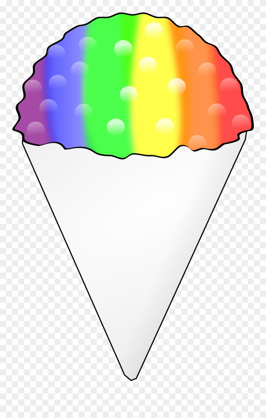 Snow Cone Clipart 3 Clip Art - Ice Cream - Png Download