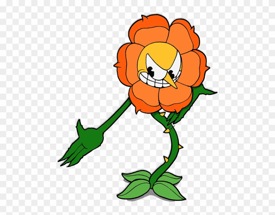 Cagney Carnation Cuphead Wiki Fandom Powered By - Cuphead Flower Boss Clipart