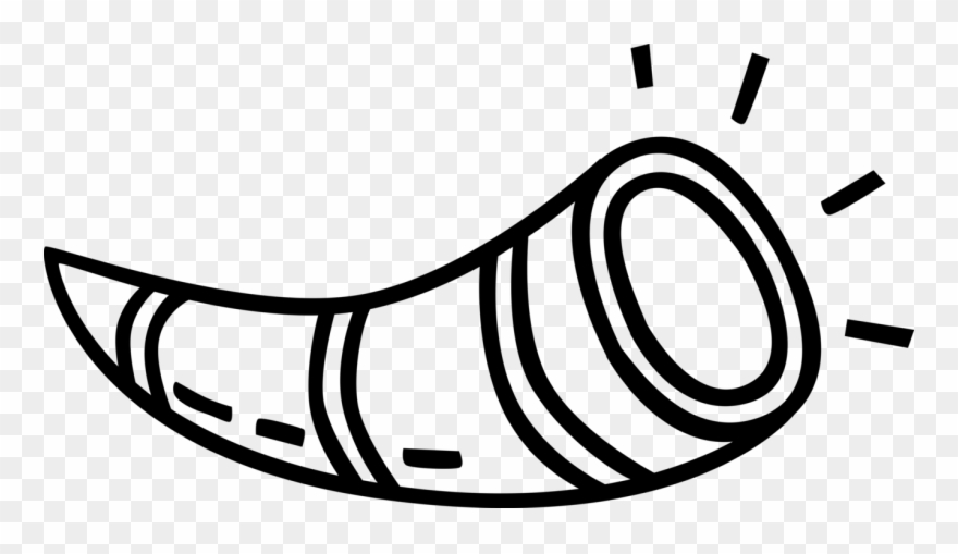 Ancient Ram S Horn Clip Art Transparent Library - Rams Horn Clip Art - Png Download