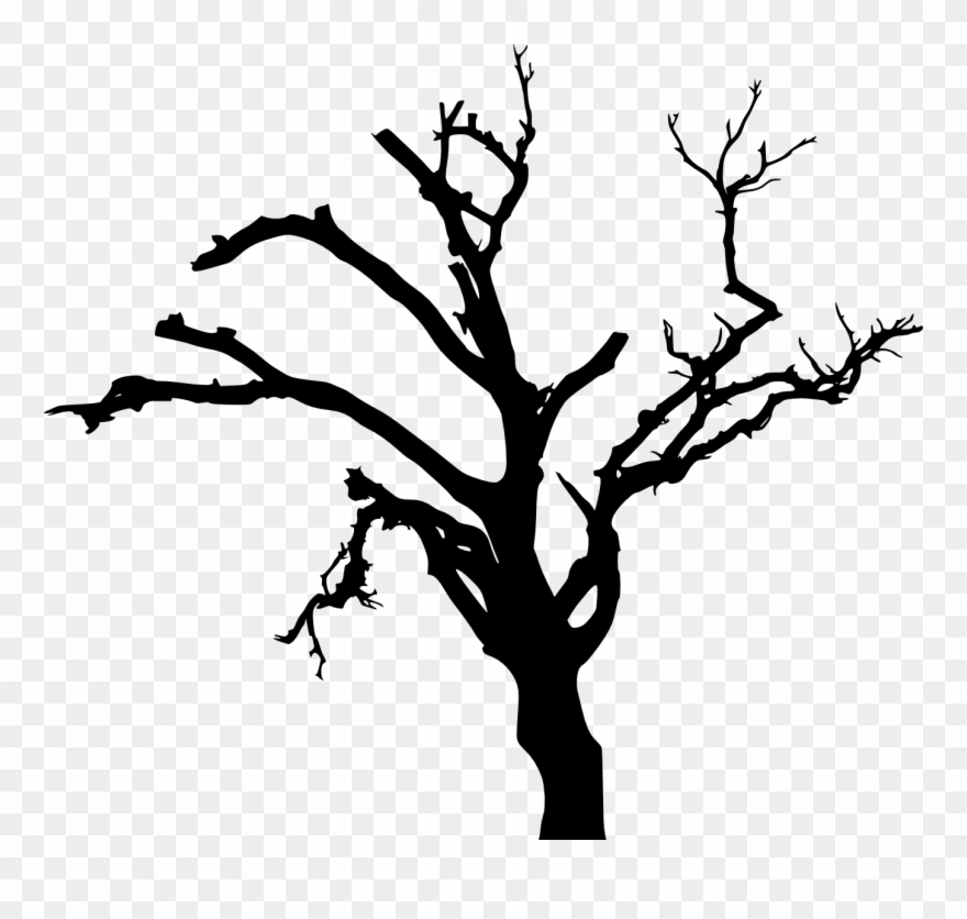 Spooky Dead Tree Silhouette Transparent Vol Png Transparent - Dead Trees Silhouette Png Clipart