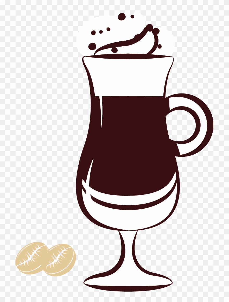Cappuccino Clipart Coffee Bagel - Capuchino Dibujo Png Transparent Png