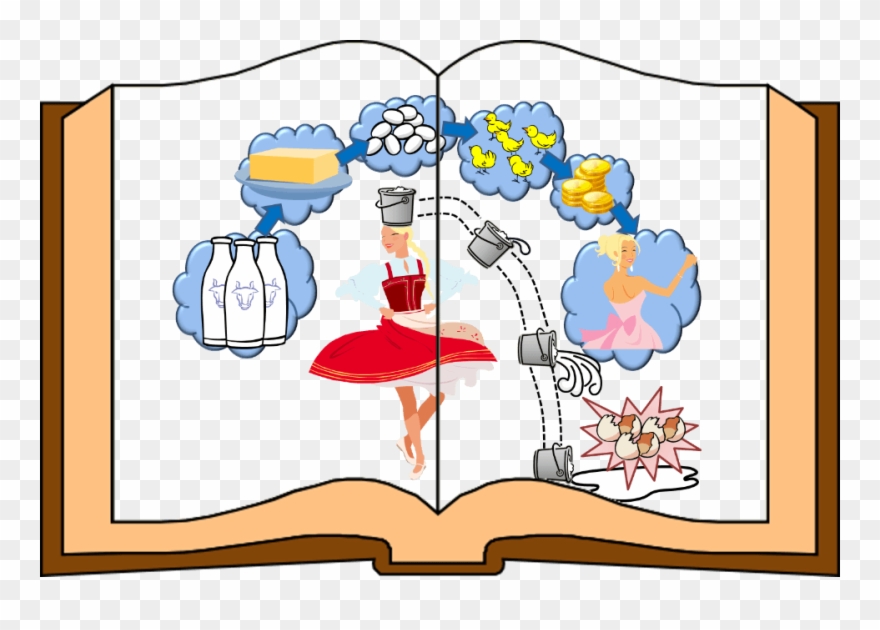 The Milkmaid And Her Pail - Milkmaid And Her Pail Story Clipart