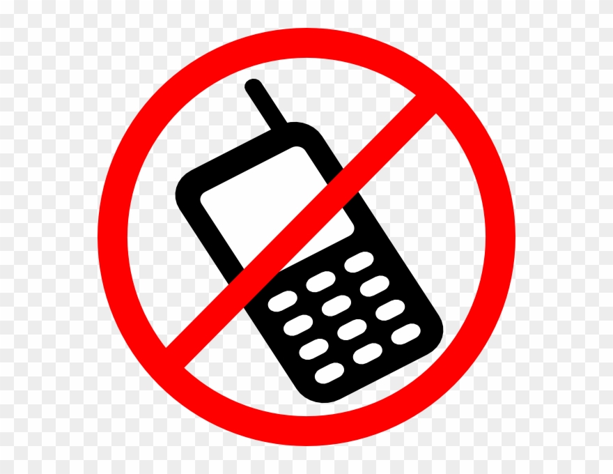 Distractions Cliparts - Simbolos De No Celular - Png Download