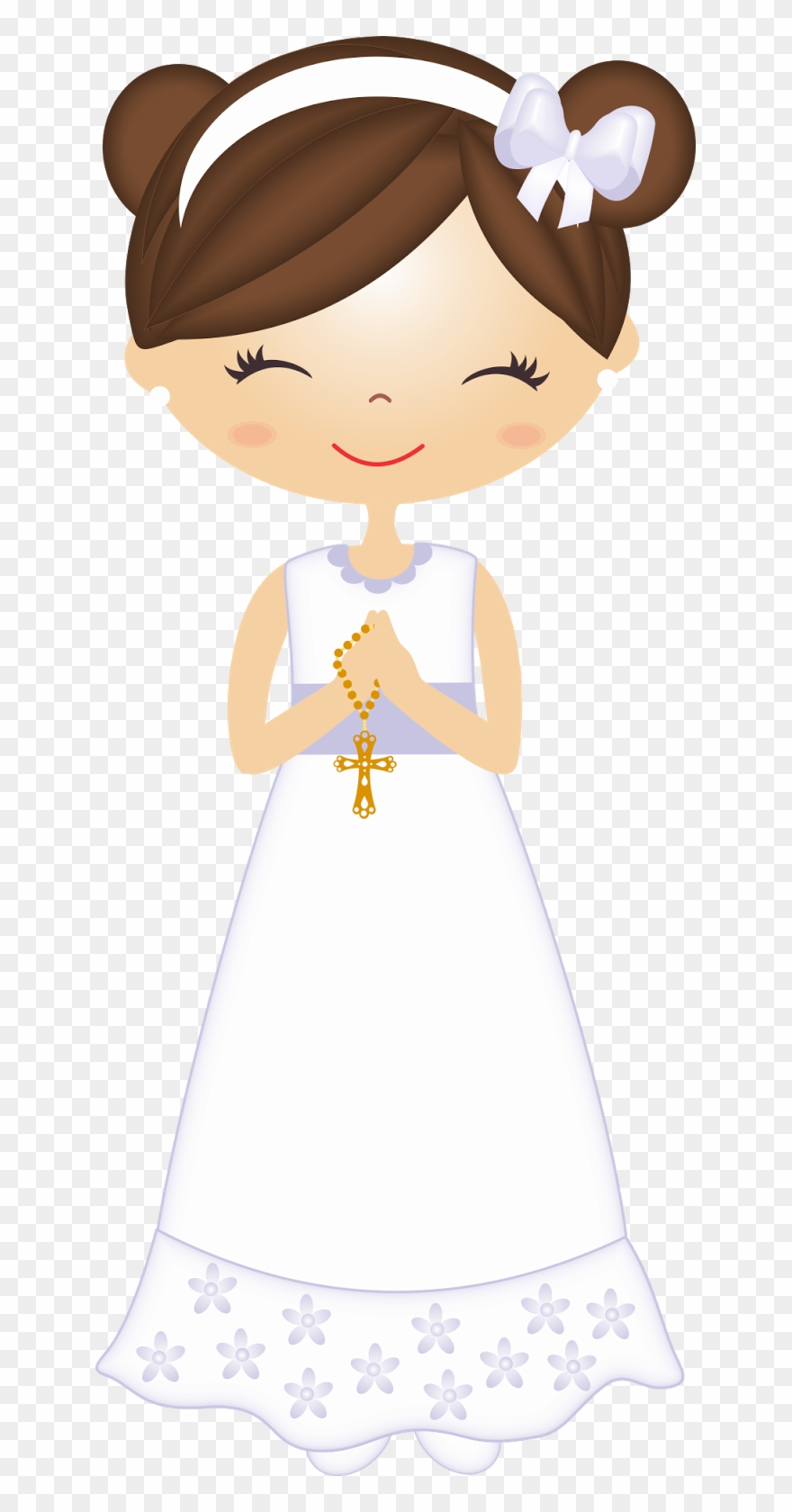 Clipart De Nenas En Su Primera Comunión - Marcos Para Fotos De Primera Comunion - Png Download