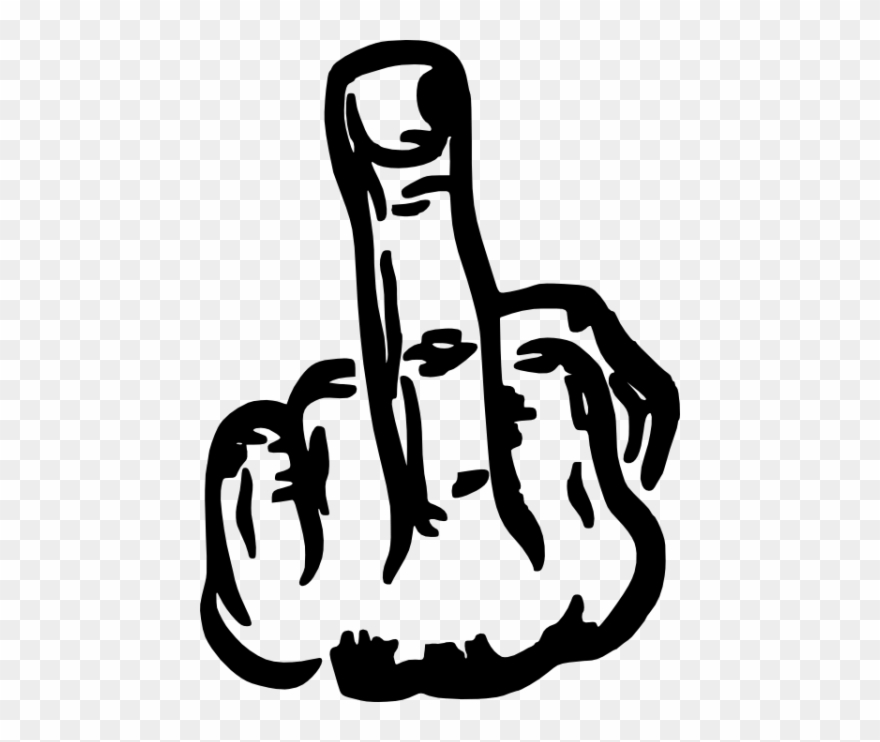 Clipart Middle Finger Png - Middle Finger Transparent Png