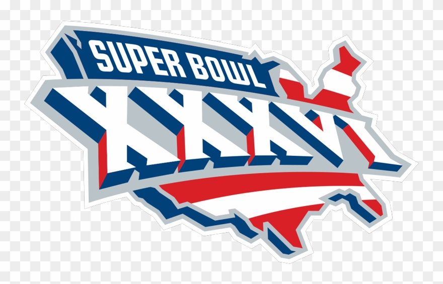 2001 - Super Bowl 36 Logo Clipart