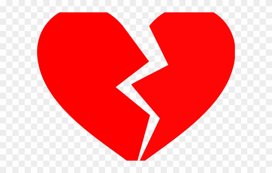 Real Heart Sketch Free Download Clip Art - Broken Heart Png Transparent Png