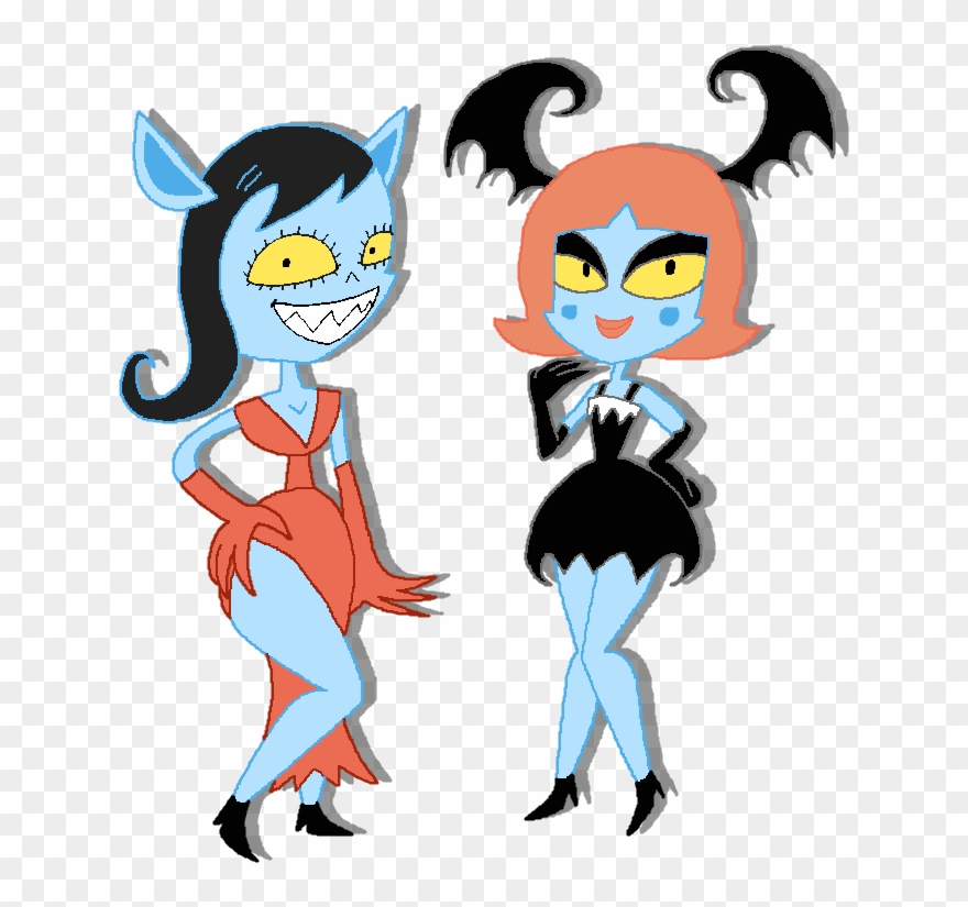 Obscure Girls From Chalkzone By Montatora On - Vampire Clipart