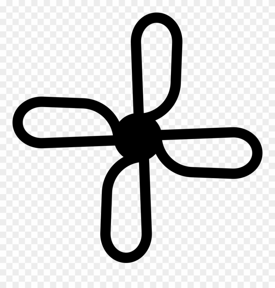 Ceiling Fans - Ceiling Fan Vector Icon Clipart