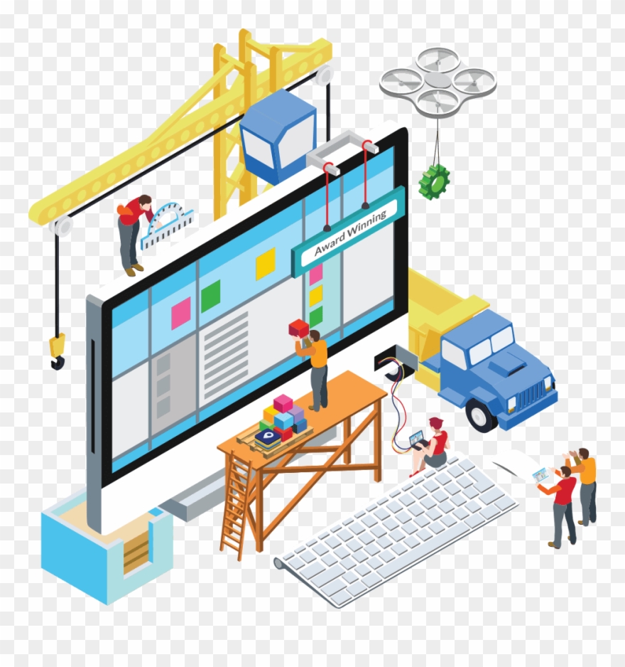 Imagine A Website You're Proud Of - Web Development Illustration Png Clipart