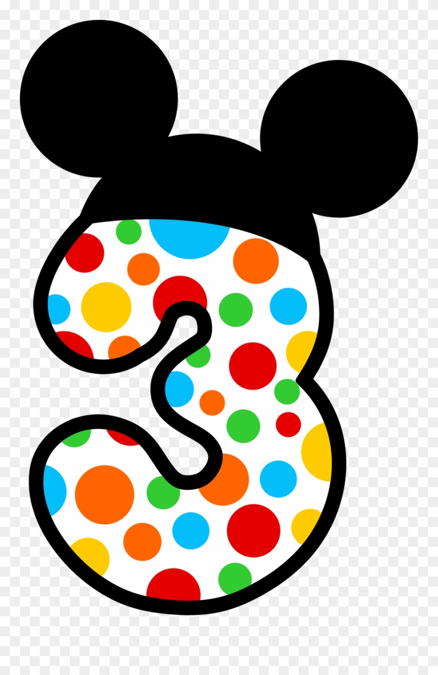 Mickey E Minnie - Numbers 6 Mickey Mouse Clipart - Png Download