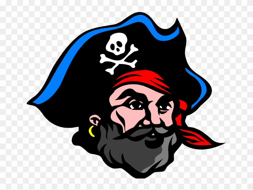 Pirate Toty Pirate - Hartman Middle School Logo Clipart