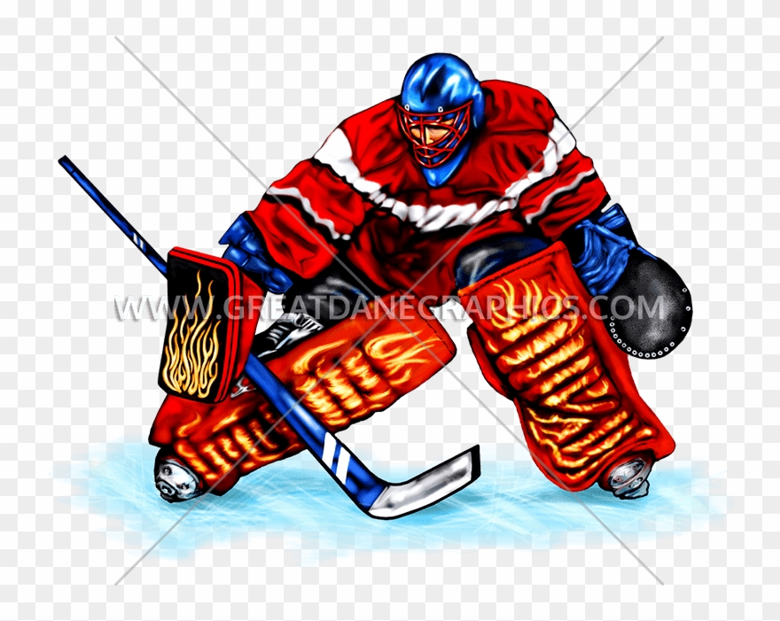 Block Production Ready Artwork For T Shirt - Ice Hockey Clipart