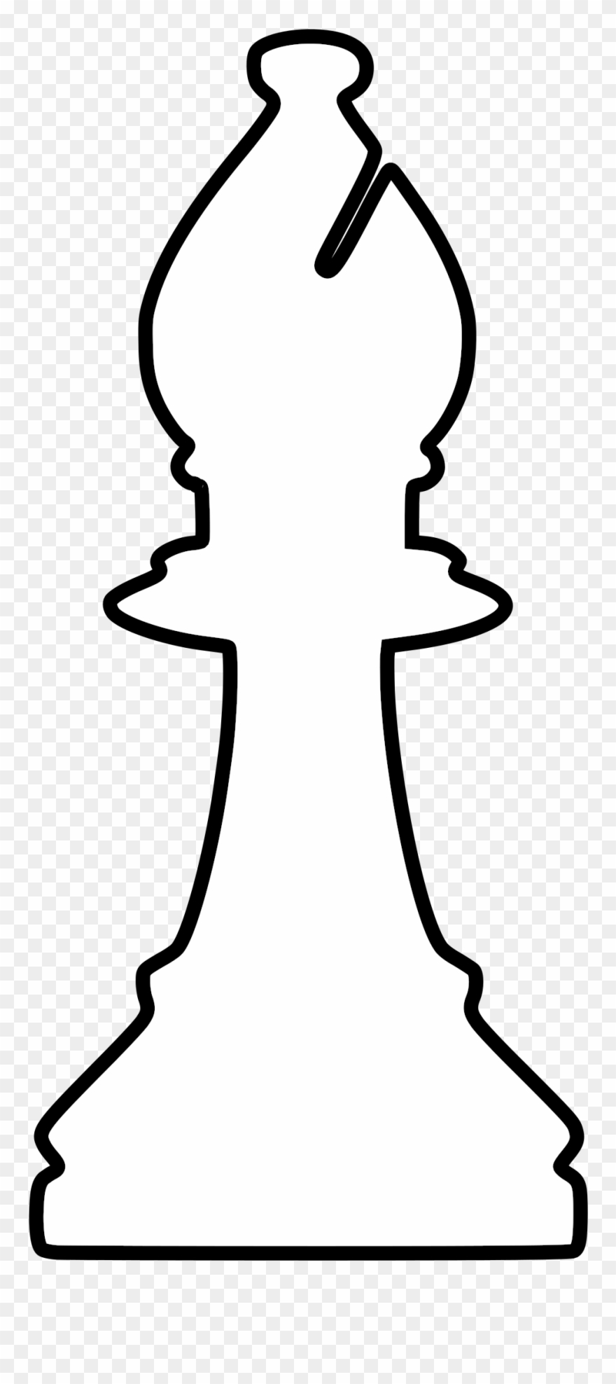 Chess Piece Bishop King Chessboard - Alfil Ajedrez Para Colorear Clipart