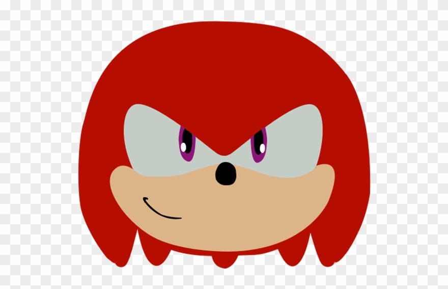 Lego Knuckles Hud,vector Icon By Soniconbox - Knuckles The Echidna Head Clipart