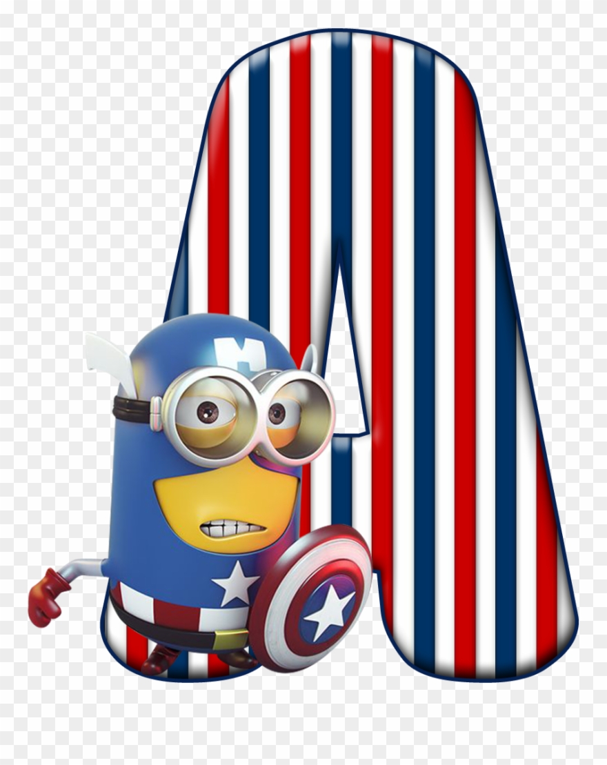 *✿**✿*a*✿**✿*de Alfabeto Decorativo - Funny Captain America Cartoon Clipart