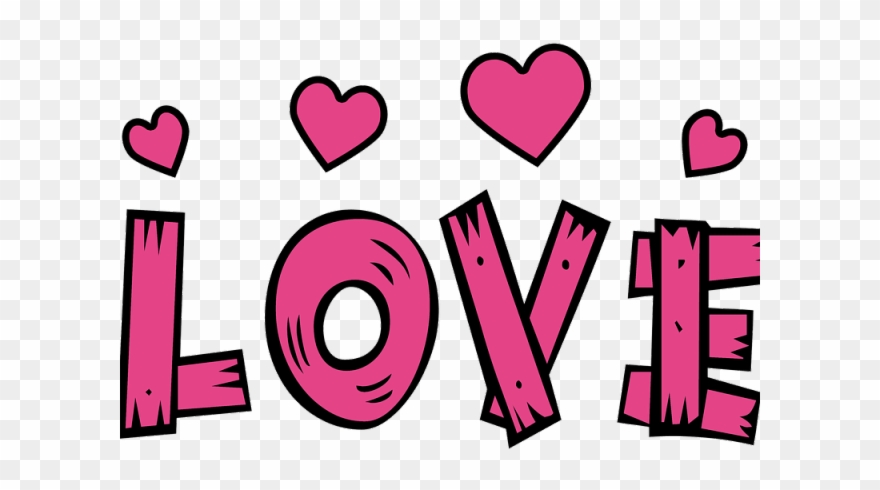 Love Text Clipart Love - Love - Png Download