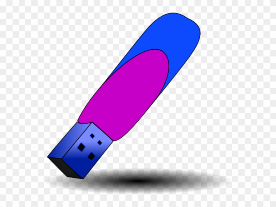 Usb Flash Drive Memory Stick Vector Clip Art - Usb Flash Drive - Png Download