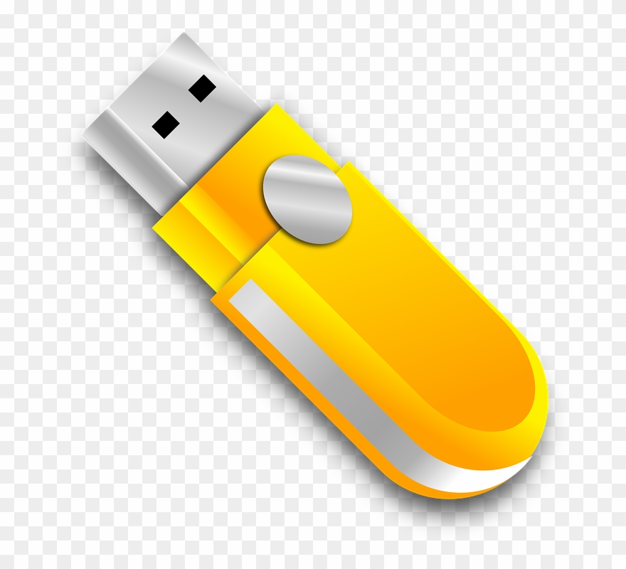 Usb Stick, Flash Drive, Thumb Drive, Usb, Memory - Usb Flash Drive Clipart - Png Download