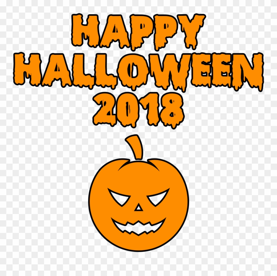 Download - Happy Halloween 2018 Clipart - Png Download