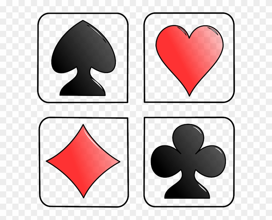Game Club - Cards Diamond Heart Spade Clipart