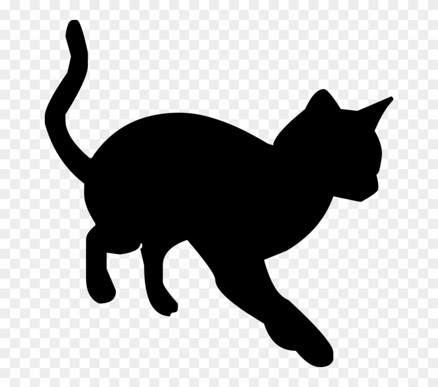 Black Cat Silhouette Clipart