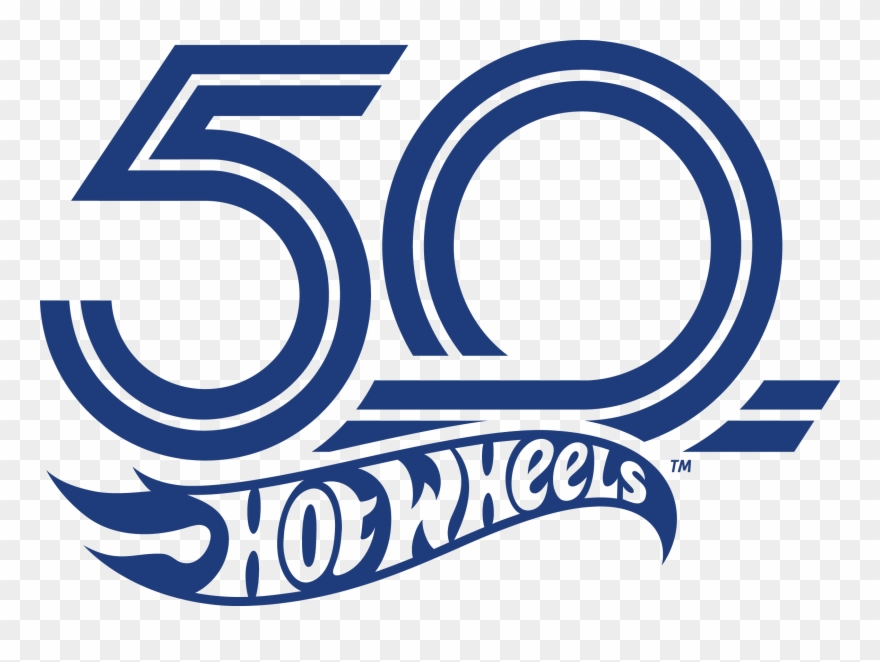 2018 Hot Wheels 50th Logo - Hot Wheels 50th Anniversary Logo Vector Clipart