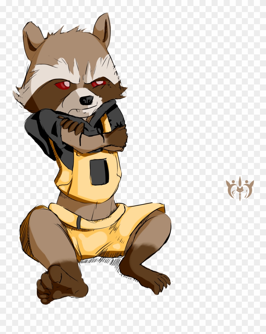 So Rocket Wore This Dope Ass Cute Af Outfit - Cat Clipart