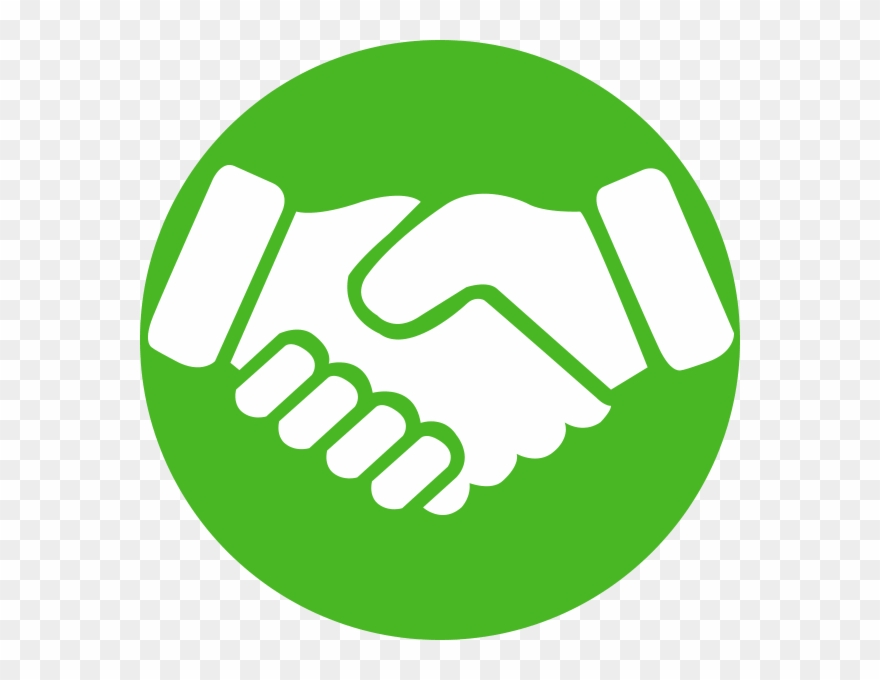 Handshake Clipart Brotherhood - Shaking Hands Icon Green - Png Download