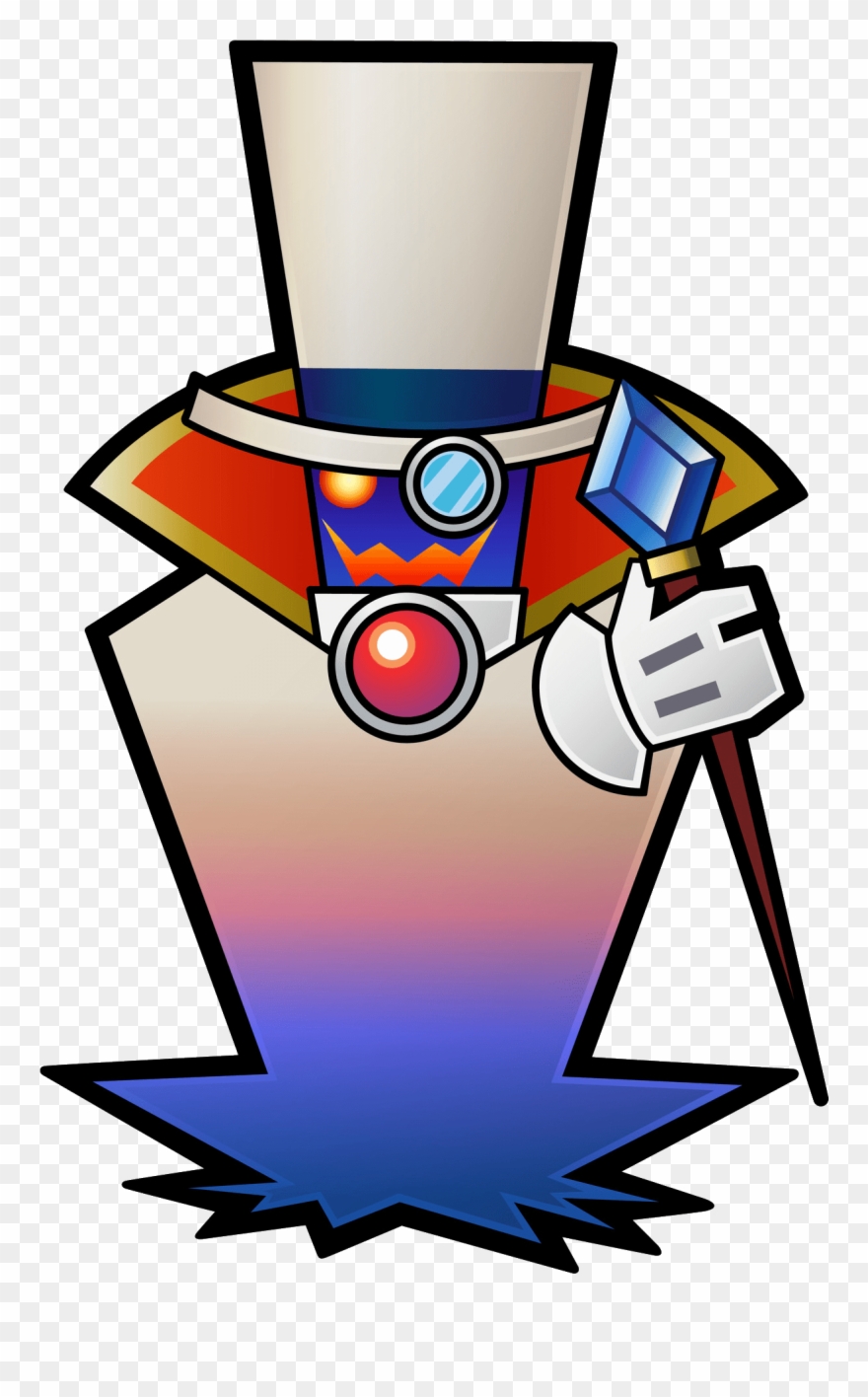 Super Mario Clipart Enemy - Super Paper Mario Count Bleck - Png Download