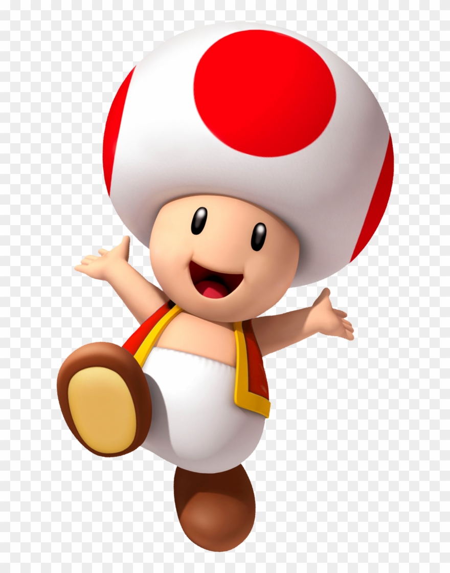 Clipart Royalty Free Library I Love From The Super - Super Mario Red Toad - Png Download