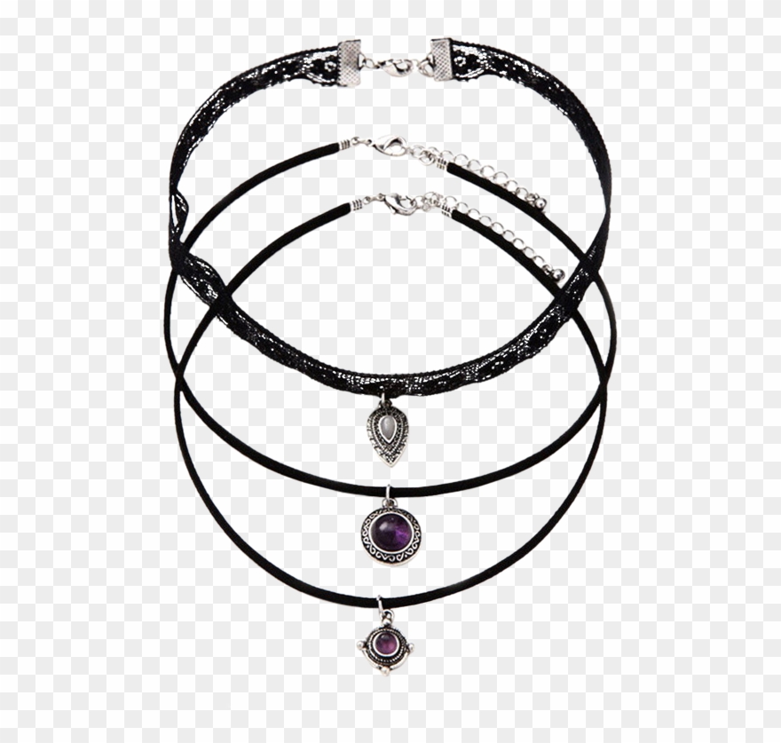 Graphic Transparent Download Bracelet Drawing Realistic - 3 Pcs Set Sexy Statement Chokers Necklace Clipart